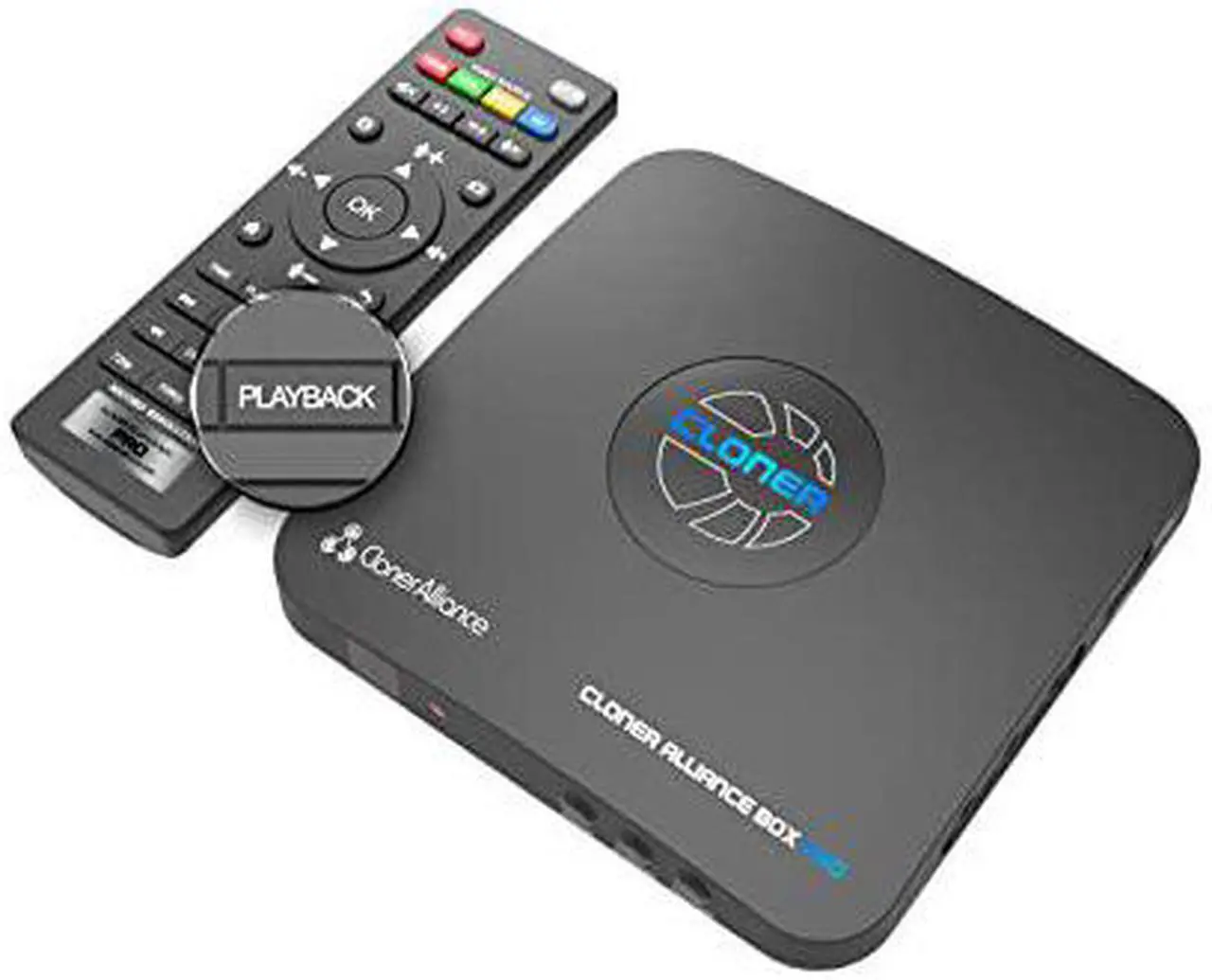 Alt view image 8 of 8 - ClonerAlliance Box Pro, Capture 1080p@60fps HDMI Videos/Games and Play Back Instantly with The Remote Control, Schedule Recording, HDMI/VGA/AV/YPbPr Input. No PC Required.