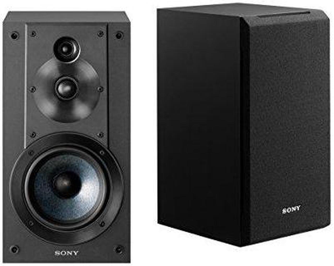Alt view image 14 of 14 - Sony SSCS5 3-Way 3-Driver Bookshelf Speaker System, Black (Pair)