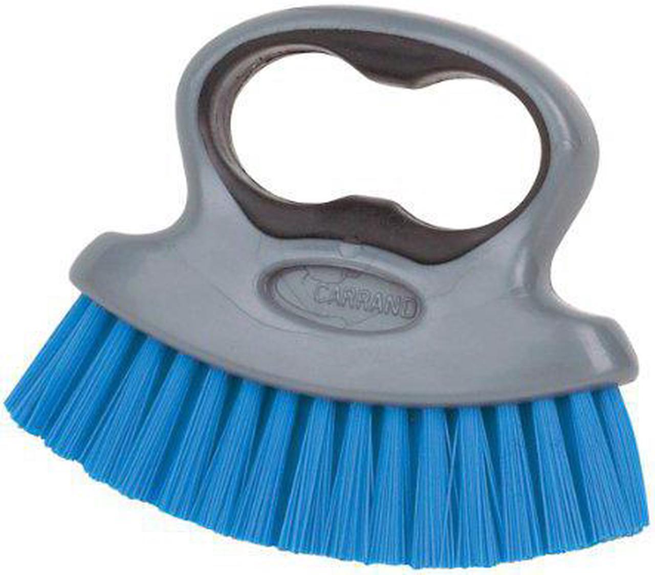 Carrand 92047 Two-Finger Loop Scrub Brush , Gray