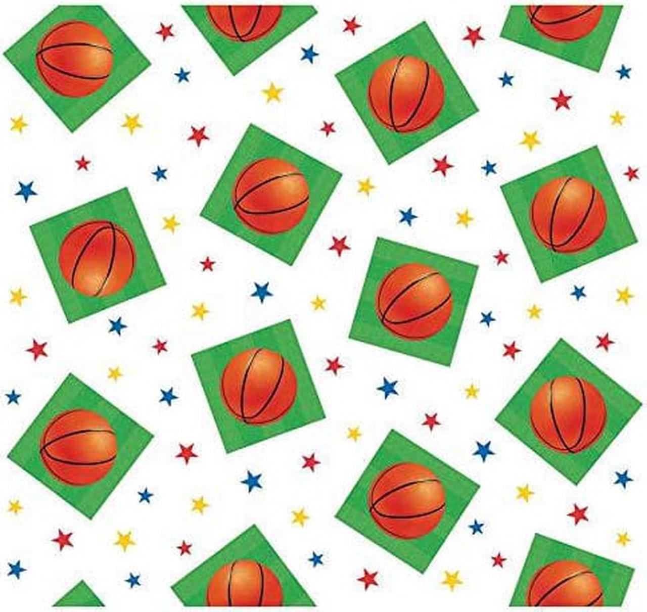 Basketball Printed Plastic Table Cover For Party