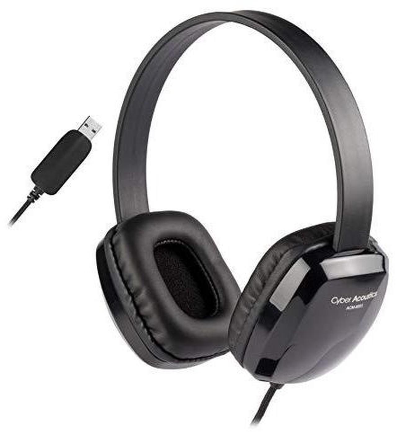 Alt view image 8 of 13 - Cyber Acoustics Stereo Headphones Black ACM-6005