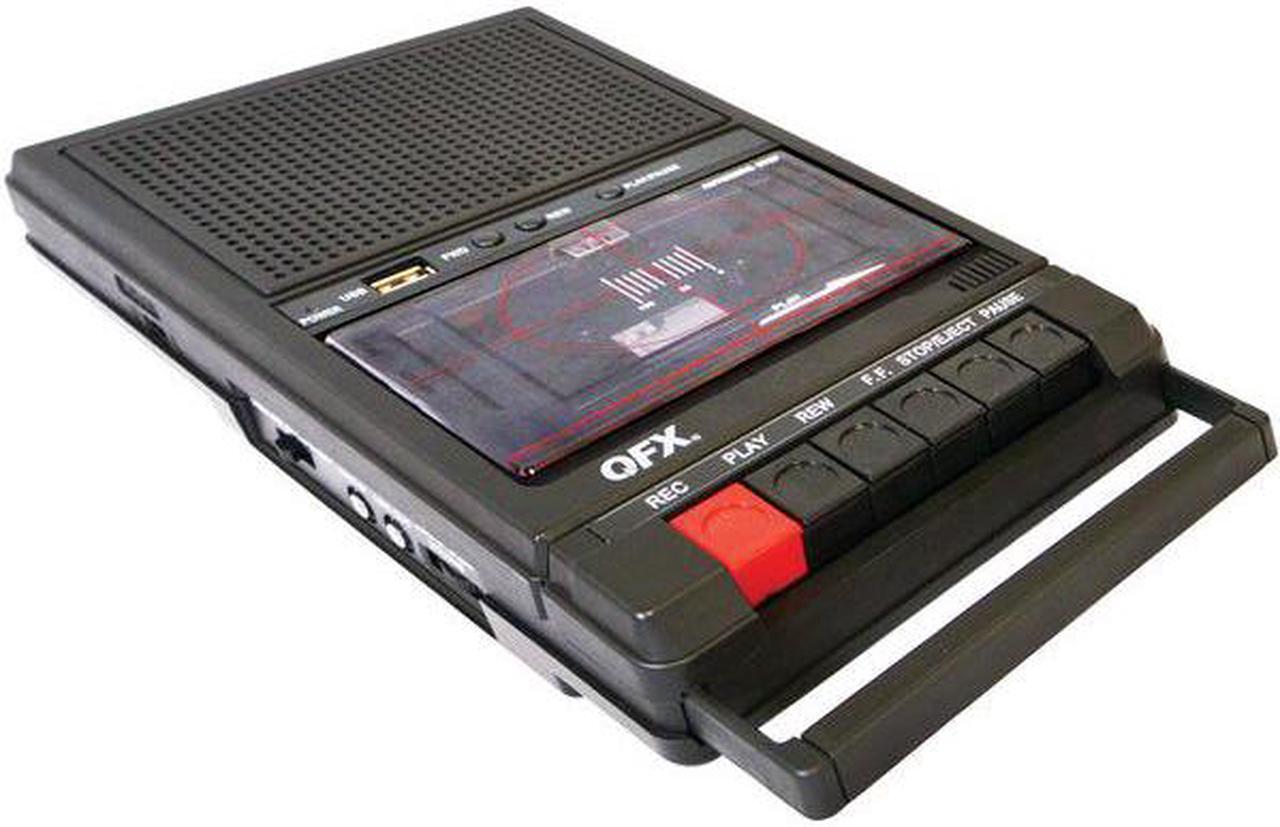 Alt view image 10 of 11 - QFX RETRO-39 Shoebox Tape Recorder with USB Player