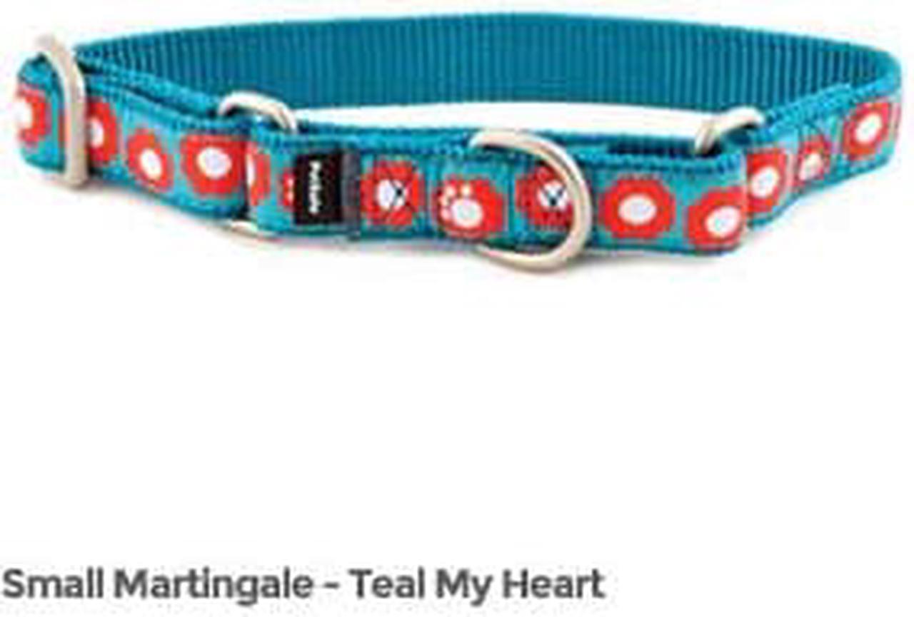 Alt view image 2 of 2 - PetSafe Fido Finery Martingale Style Collar (3/4" Small, Teal My Heart)
