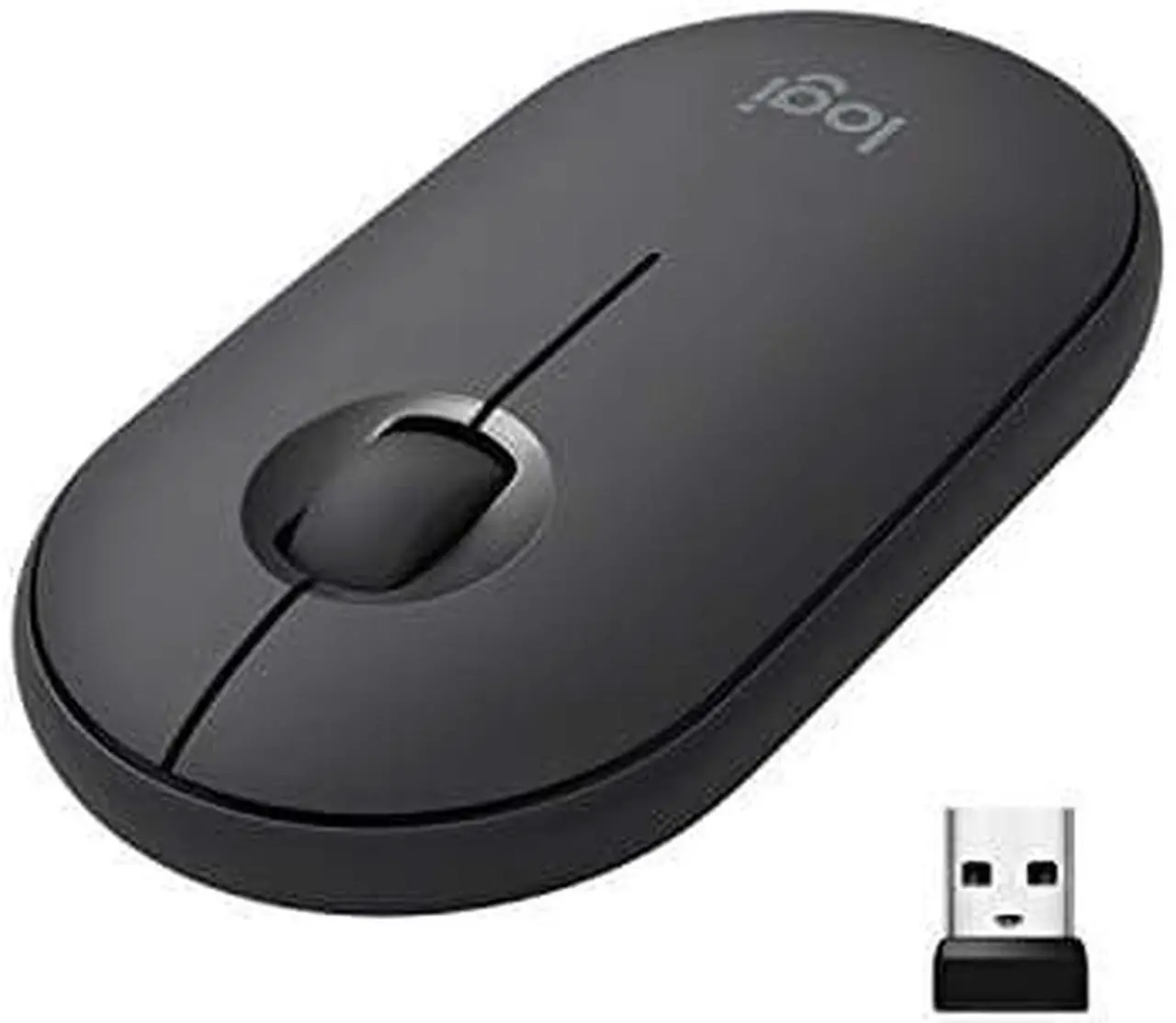 Alt view image 14 of 20 - Logitech Pebble M350 Wireless Mouse with Bluetooth or USB - Graphite
