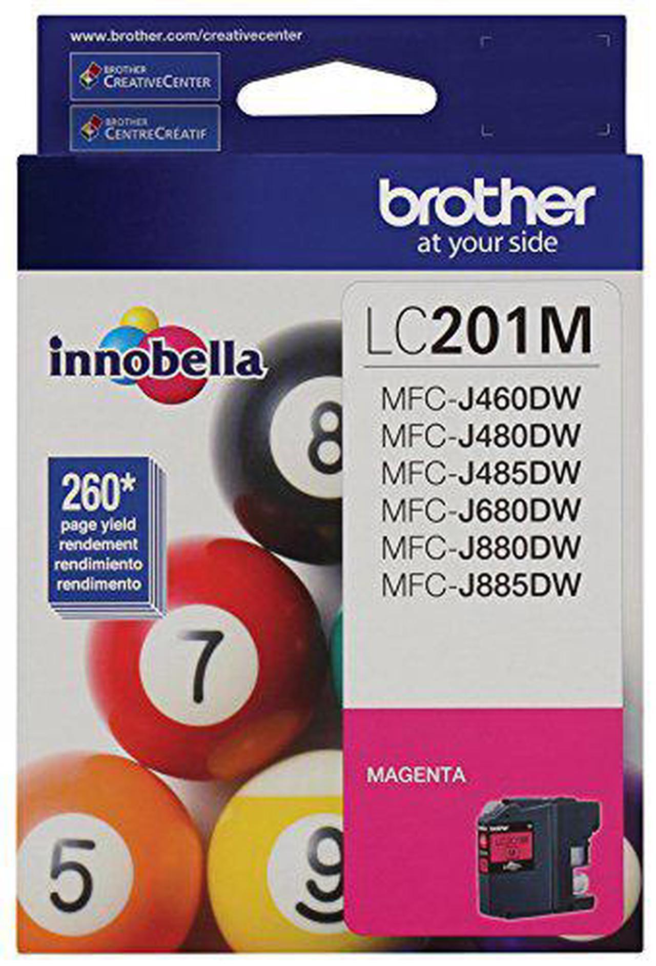 Alt view image 13 of 14 - Brother Magenta Ink Cartridge (260 Yield) LC201M