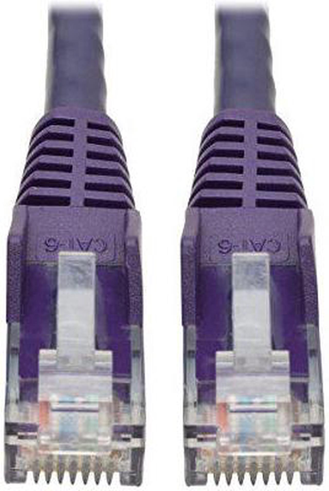 Alt view image 9 of 14 - TRIPP LITE N201-015-PU 15 ft. Cat 6 Purple Snagless Molded UTP Patch Cable (RJ45 M/M)