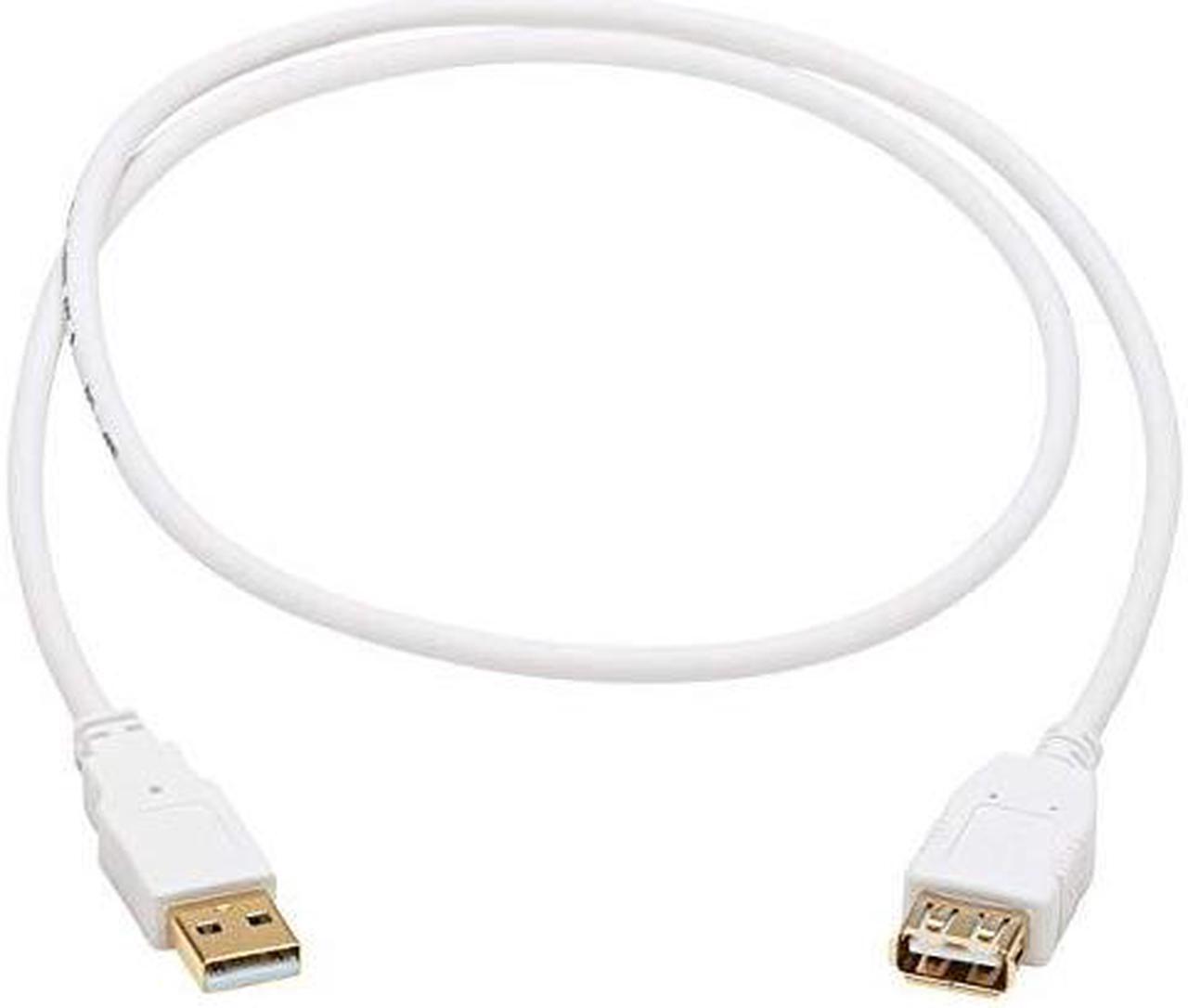 Alt view image 3 of 9 - Tripp Lite U024AB-003-WH 3 ft. White Safe-IT USB-A Antibacterial Extension Cable (M/F), USB 2.0, White, 3 ft. (0.91 m)