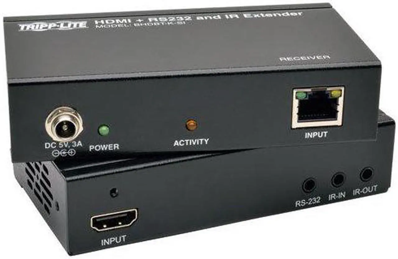 Alt view image 18 of 20 - Tripp Lite BHDBT-K-SI HDBaseT Lite HDMI Over Cat5e/6/6a Extender Kit with Serial and IR Control, 4Kx2K UHD / 1080p, Up to 230-ft. (70M)