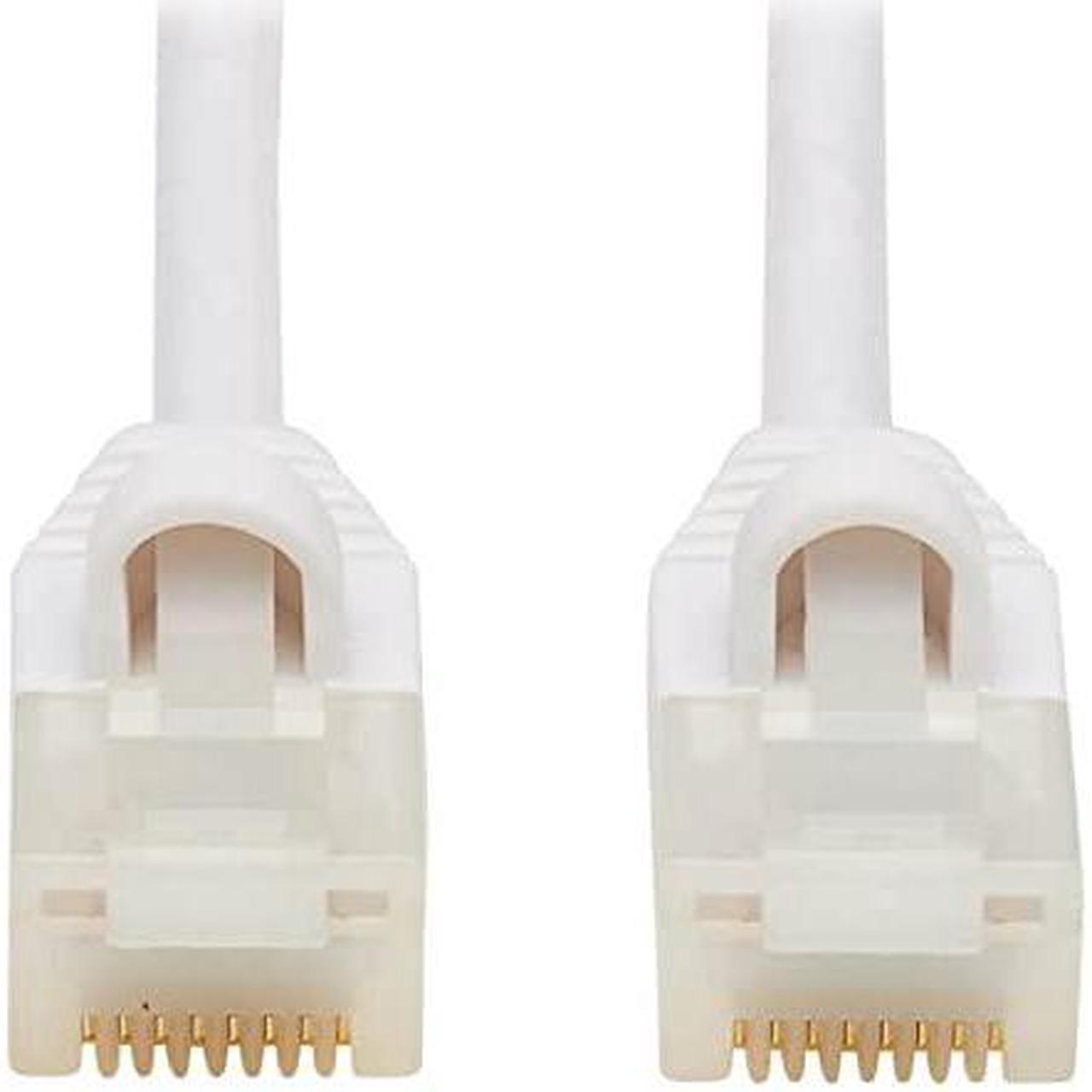 Alt view image 11 of 11 - TRIPP LITE N261AB-S01-WH 1 ft. Cat 6A White Safe-IT Cat6a 10G-Certified Snagless Antibacterial Slim UTP Ethernet Cable (RJ45 M/M), White