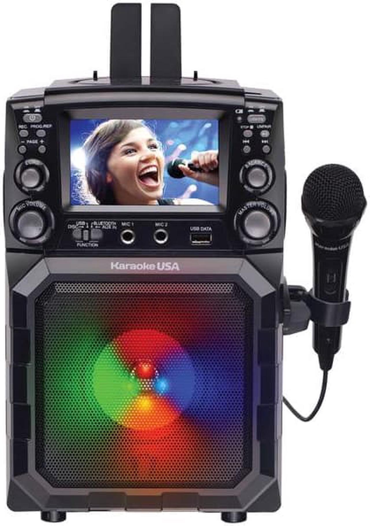 Alt view image 13 of 13 - Karaoke USA Portable CD/MP3 Karaoke Player - Bluetooth, Recording Function & Built-In Battery