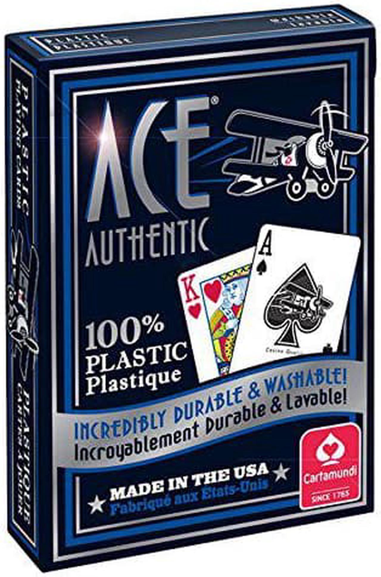 Cartamundi 1060 Ace 100% Plastic Playing Cards Assorted Colors