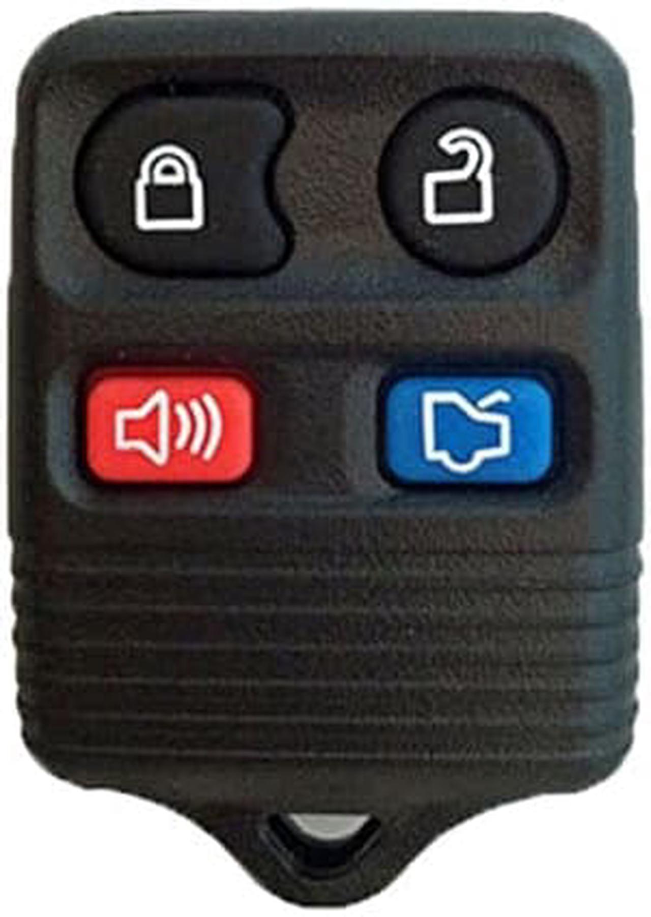 2002-2010 FORD EXPLORER 4 Button Remote Keyless Entry Key Fob with Quick and Easy Programming Instructions