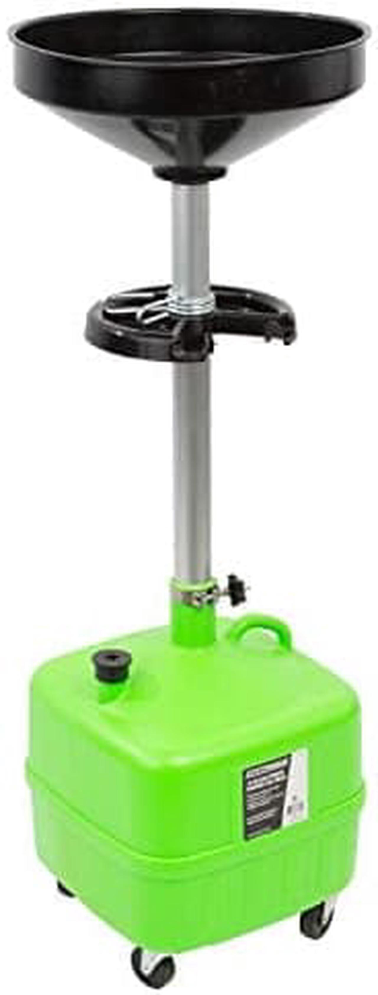 Main image of OEMTOOLS 87032 9 Gallon Upright Portable Oil Lift Drain with Oil Pan Funnel, for Changing Car and Truck Motor Oil, Adjustable Height, Oil Drain Container