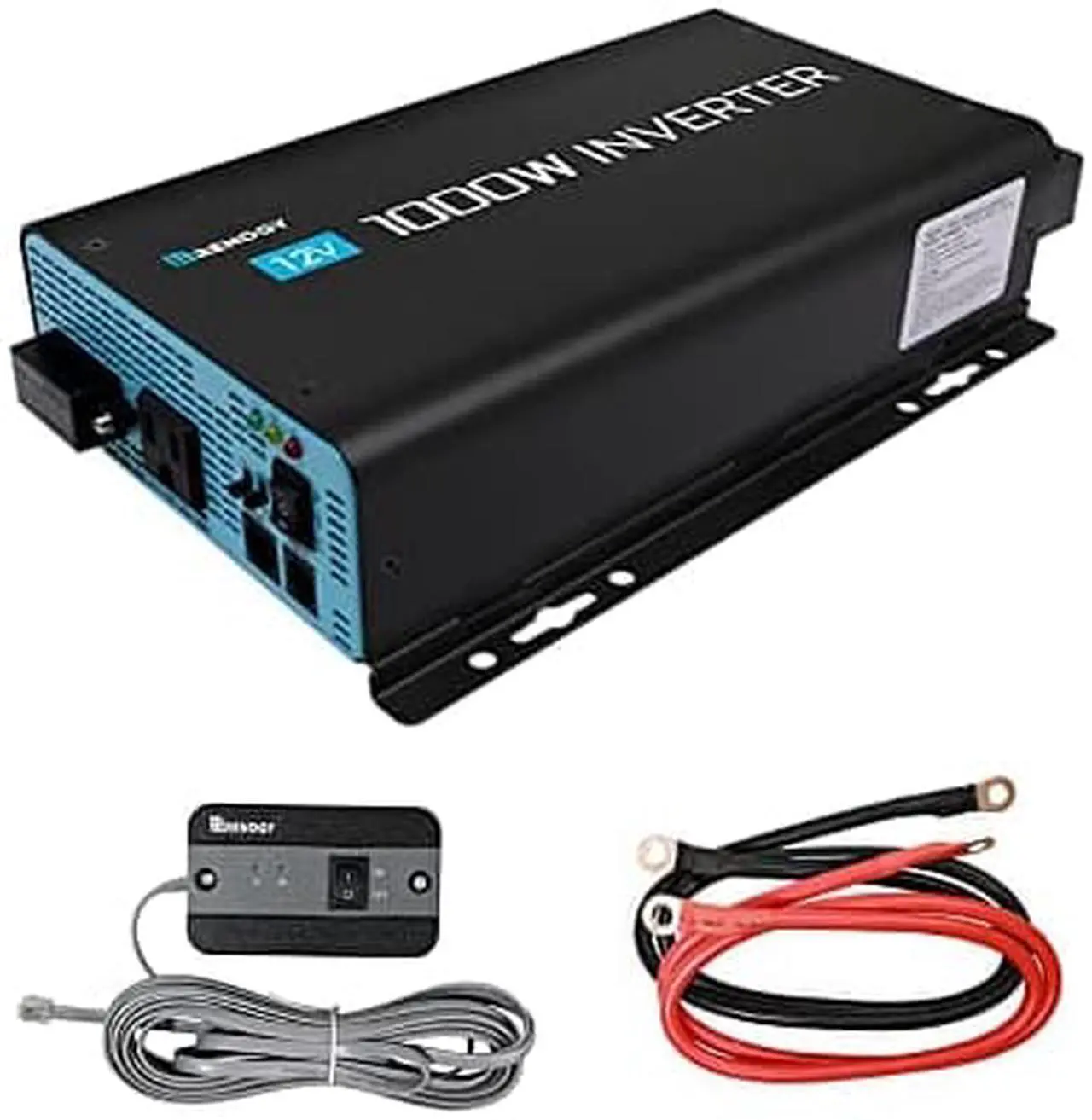 Alt view image 7 of 7 - Renogy 1000W 12V Pure Sine Wave Inverter With Power Saving Mode