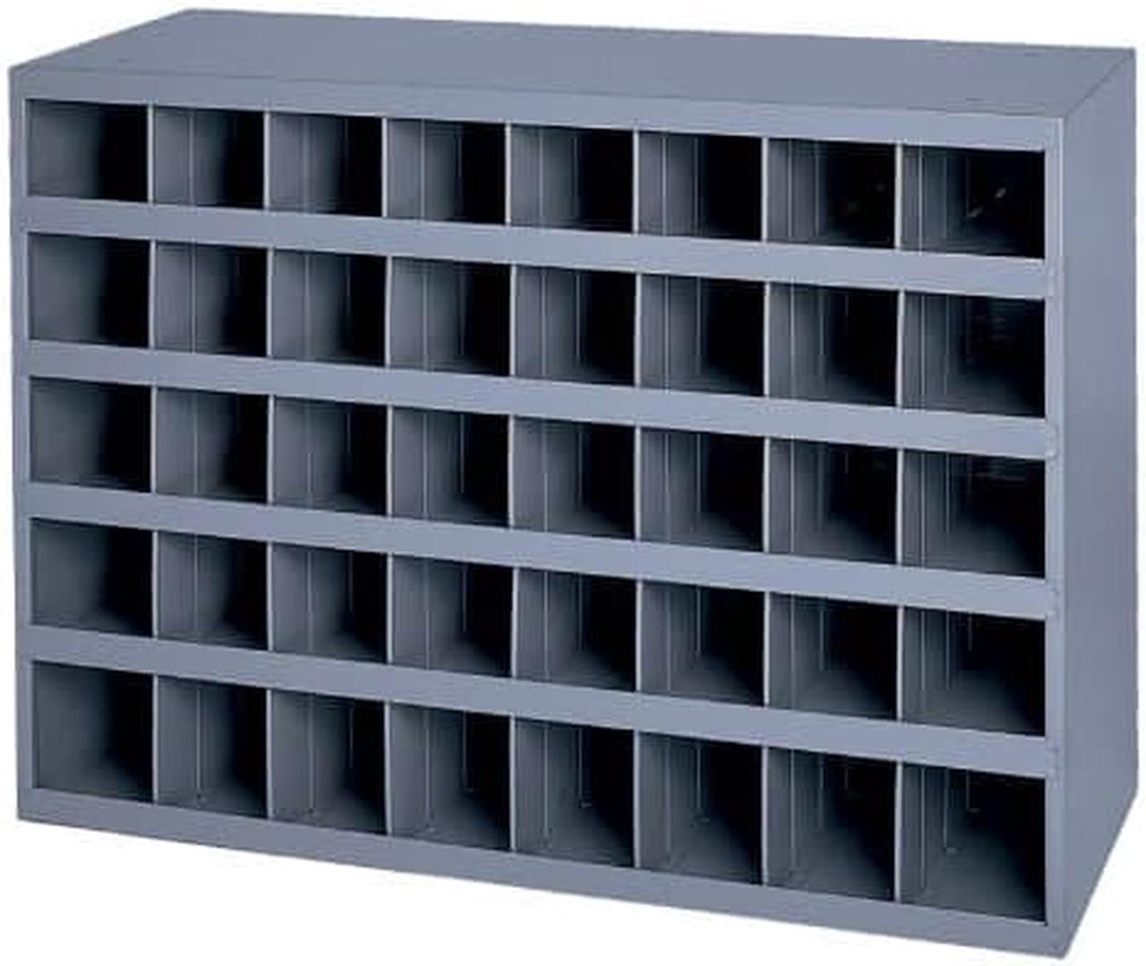 Alt view image 9 of 9 - DURHAM MFG 359-95 Prime Cold Rolled Steel Pigeonhole Bin Unit , 12 in D x 23