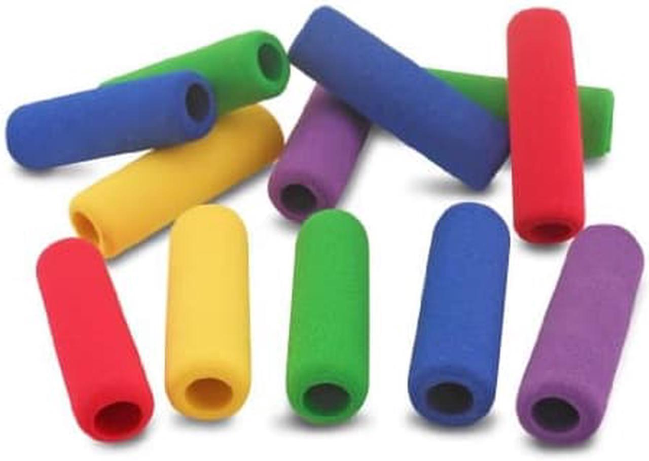 Main image of The Pencil Grip The Classics Soft Foam Pencil Grips, Ergonomic Writing Aid For Lefties And Righties, 1.5 Inch Long, Assorted Colors, 12 Count - TPG-16412