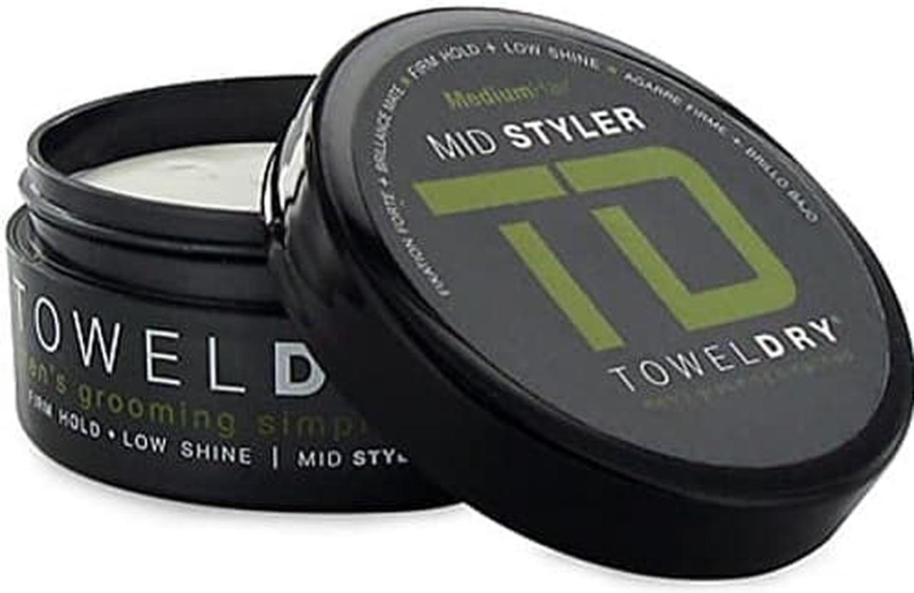 Towel Dry Mid Styler Paste for Men, Firm Hold, 1.69 Ounces