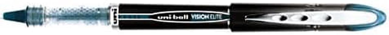 uni-ball Vision Elite BLX Infusion Rollerball Pens Micro Point (0.5mm) Blue/Black 12 Count