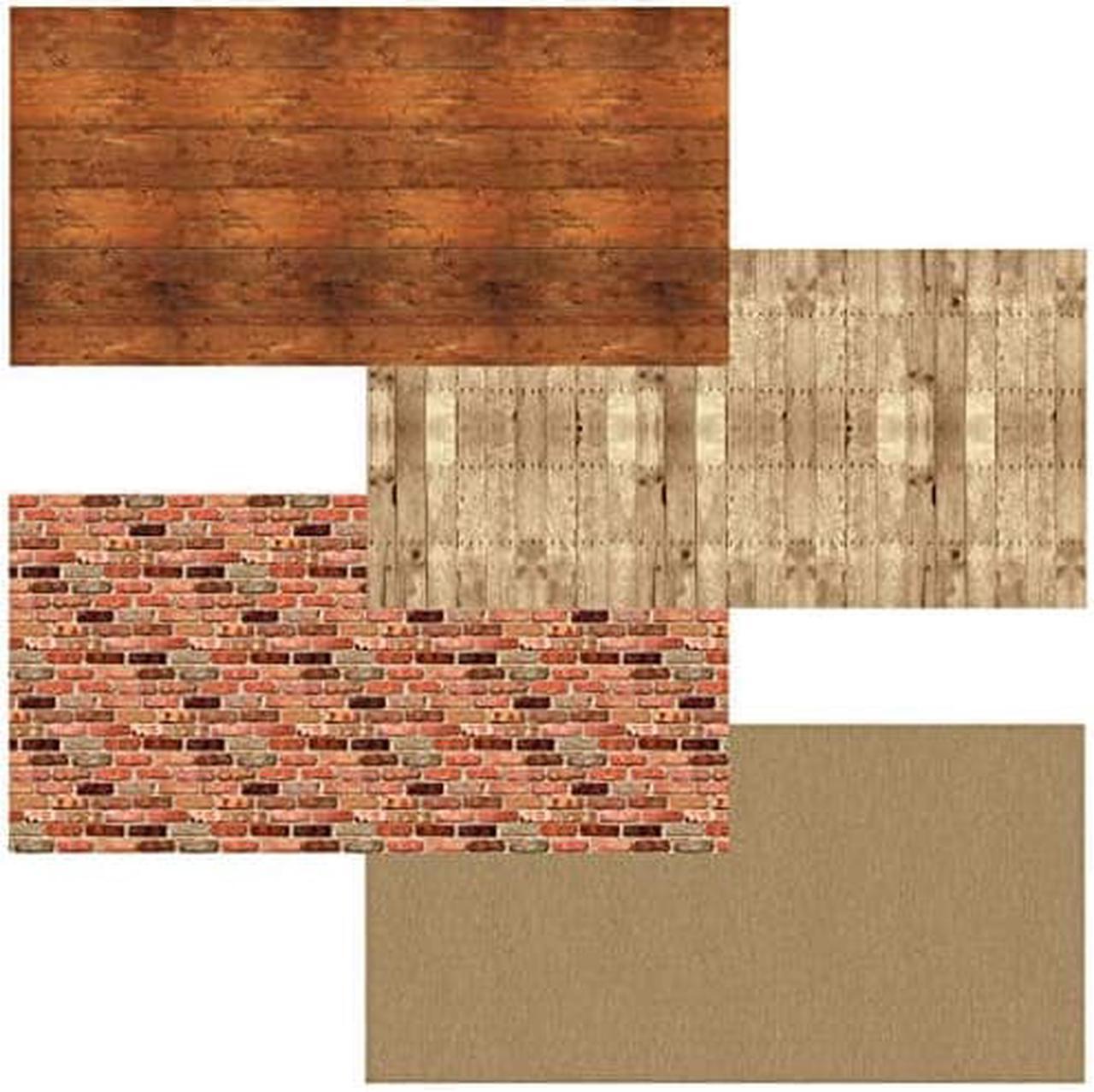 Main image of Fadeless Bulletin Board Art Paper, Rustic Assortment, 48" x 12, 4 Rolls