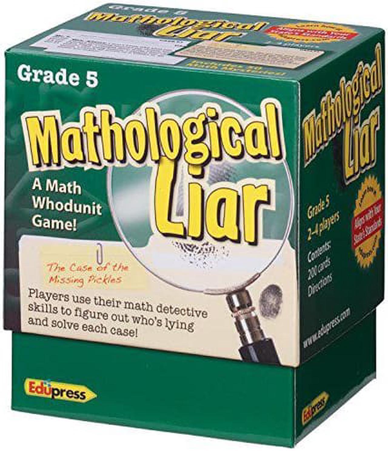 Edupress Mathological Liar Game, Grade 5 (EP63398)