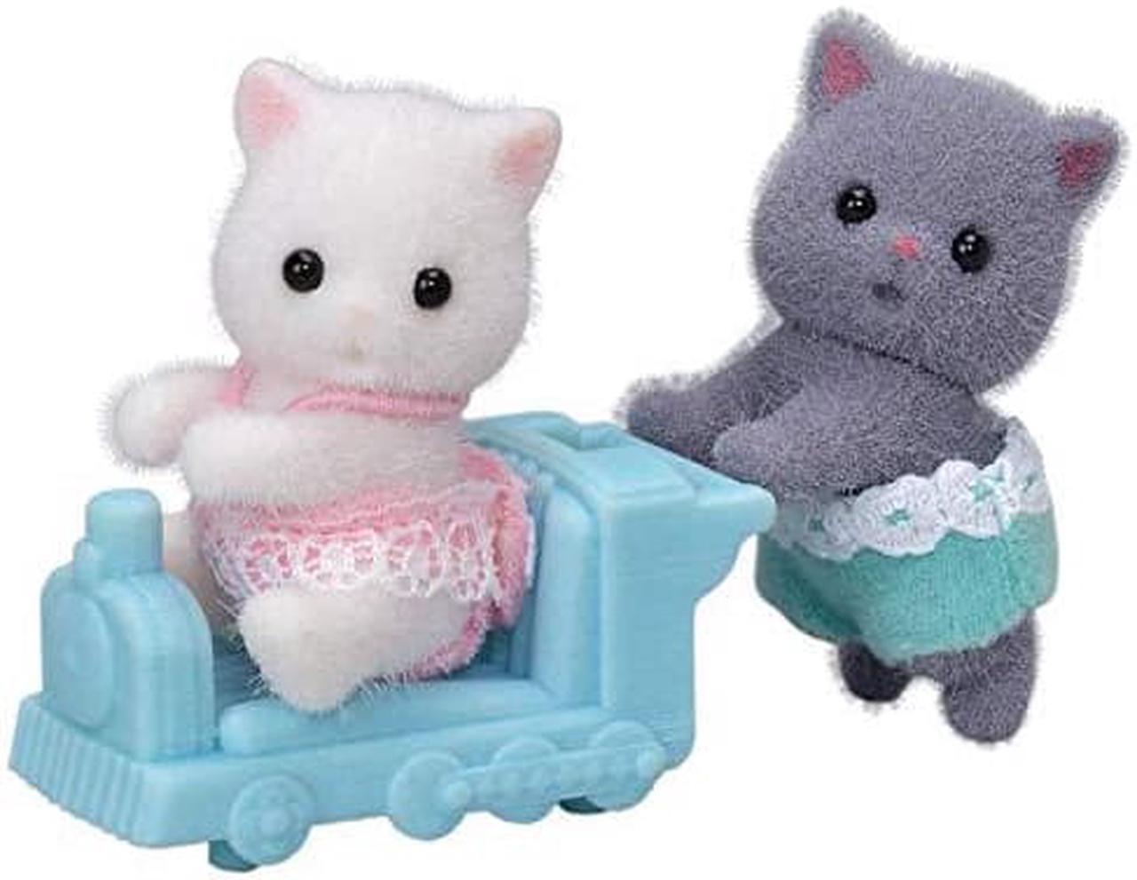 Main image of Calico Critters Persian Cat Twins, Dolls, Dollhouse Figures, Collectible Toys; Figure & Accessory Included