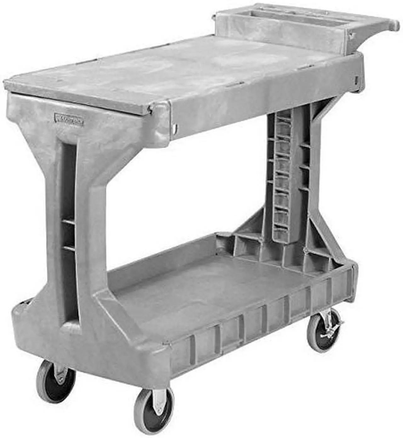 Alt view image 8 of 8 - ZORO SELECT 30930GREY High-Density Polyethylene Utility Cart with Flip-Gate