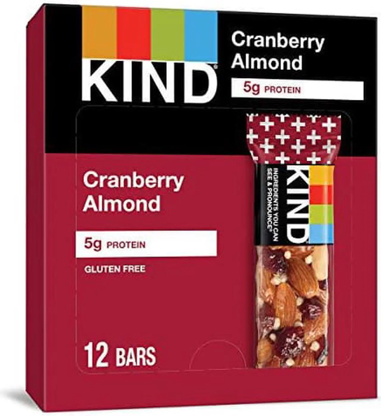 Alt view image 6 of 12 - KIND Food,Cranbry Almnd,Bar 17211