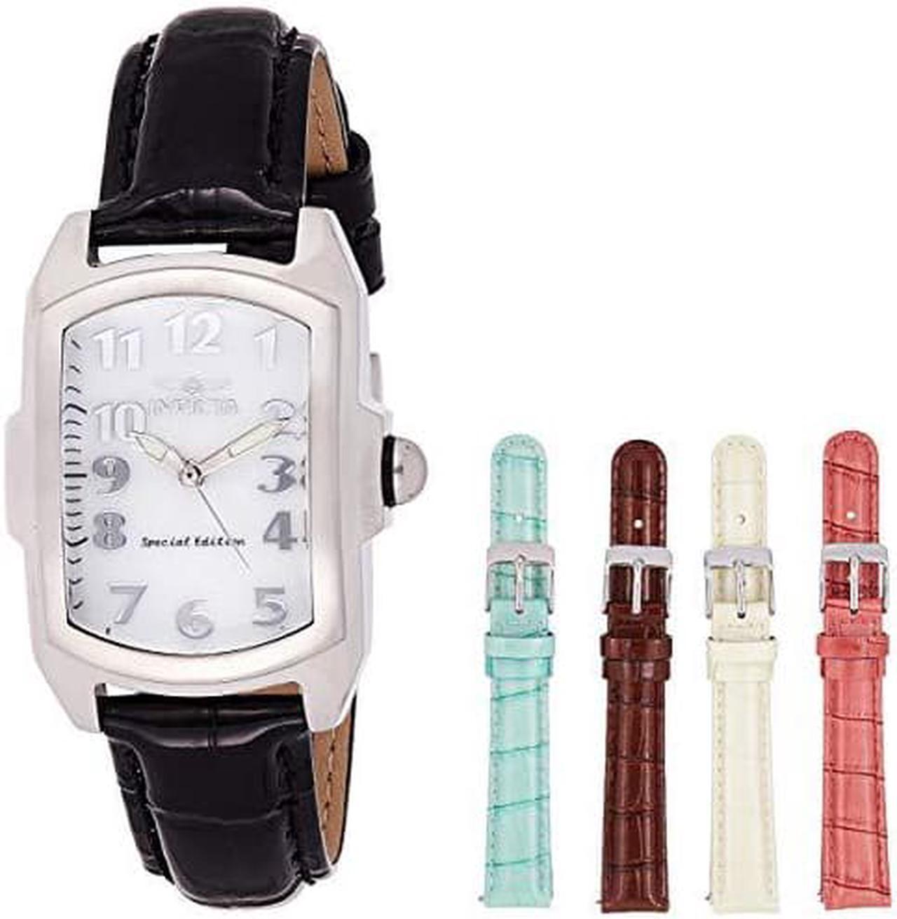 Alt view image 5 of 5 - Womens Invicta Baby Lupah Leather Swiss MOP Watch 5168