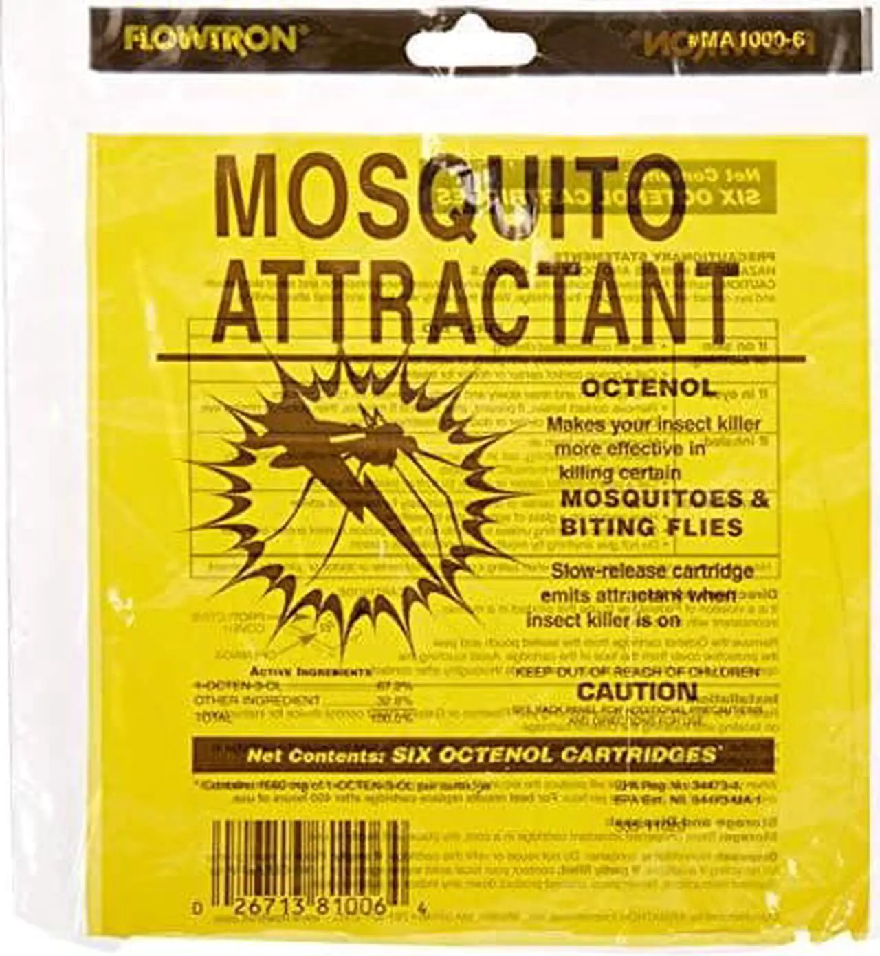 Alt view image 5 of 12 - FLOWTRON MA 1000 - 6 1,660mg. of Octenol Mosquito Attractant,PK6