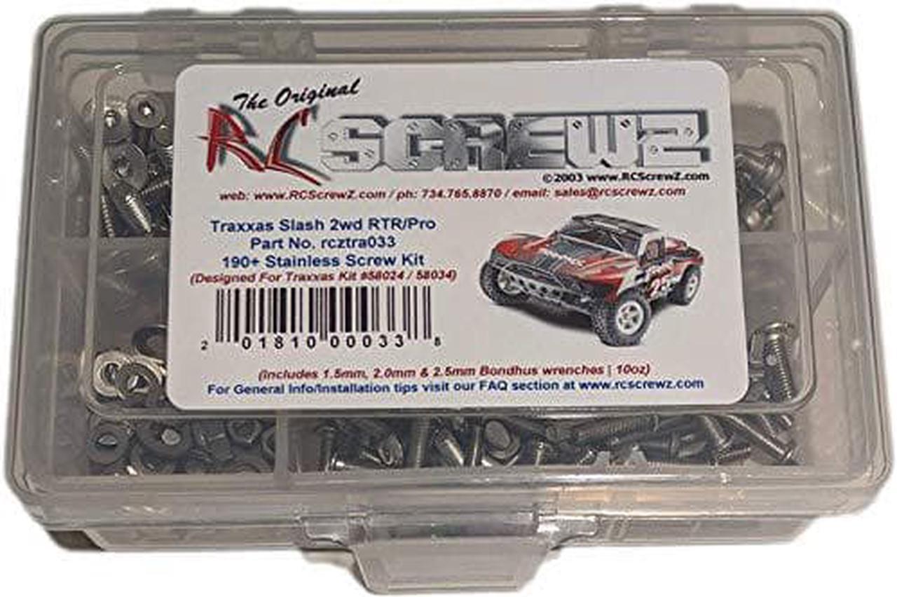 RCScrewZ Stainless Screw Kit tra033 Compatible with Traxxas Slash 1/10 2WD 58024 58034