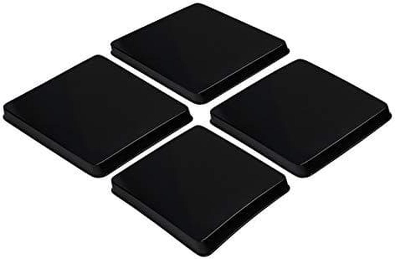 Reston Lloyd G-105-B Square Gas Stove Burner Covers, Set of 4, Black, 9" x 0.75" x 9" (Length x Width x Height)