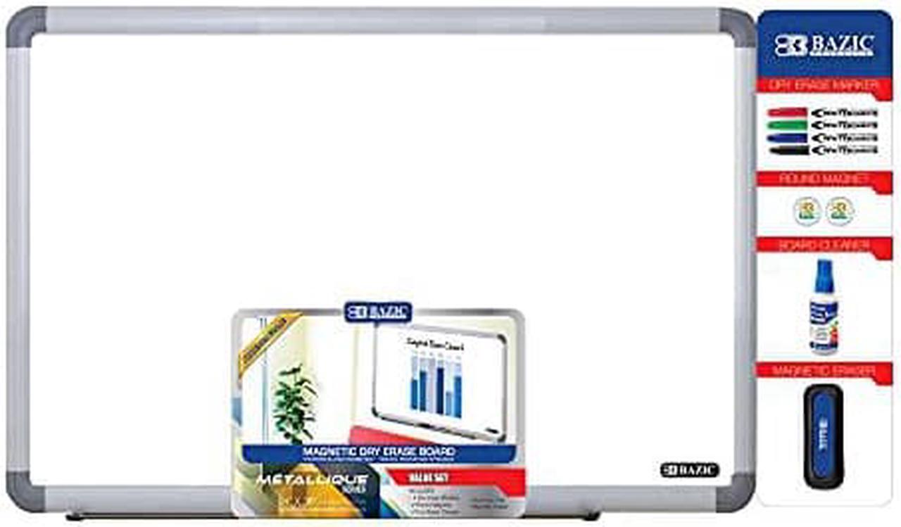Alt view image 2 of 2 - Bazic Value Pack Magnetic Dry Erase Whiteboard Aluminum Frame  24"" x 36""