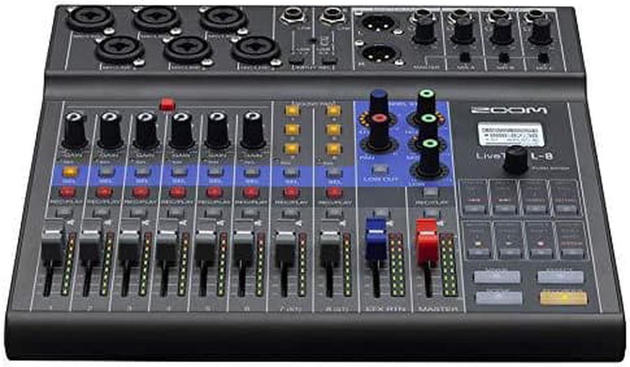 Alt view image 20 of 20 - Zoom LiveTrak L-8 Portable 8-Channel Digital Mixer and Multitrack Recorder