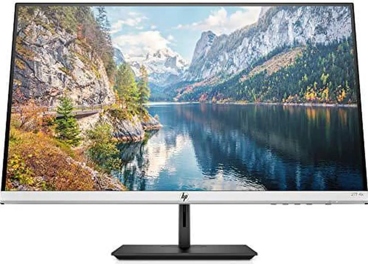 Main image of HP 27-inch Monitor with Height Adjust (27f 4K, Natural Silver and Black)