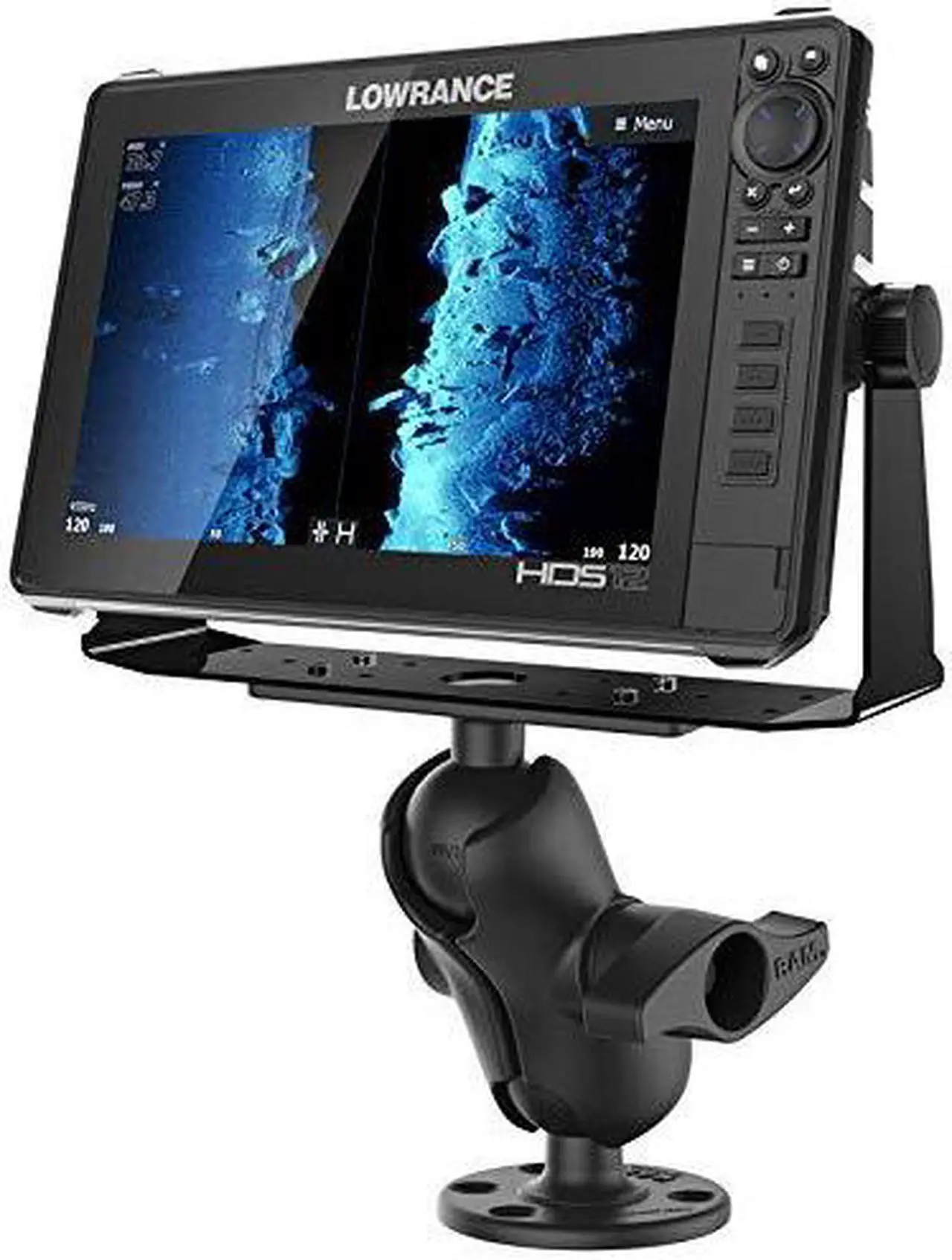 Alt view image 4 of 4 - RAM Mounts Marine Mount for Fishfinder