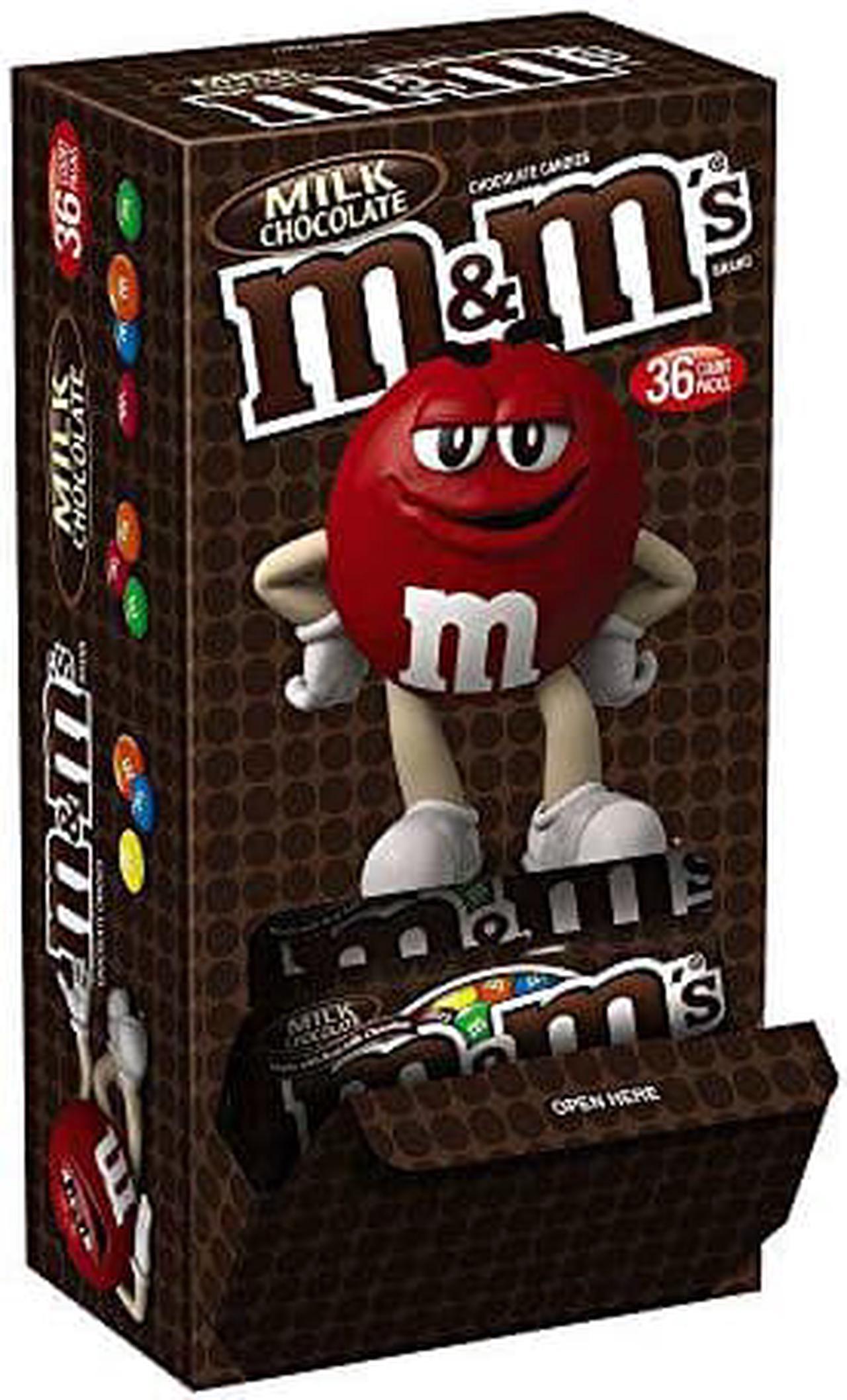 Alt view image 9 of 9 - M&M'S Milk Chocolate Candy Singles Size 1.69-Ounce Pouch 36-Count Box