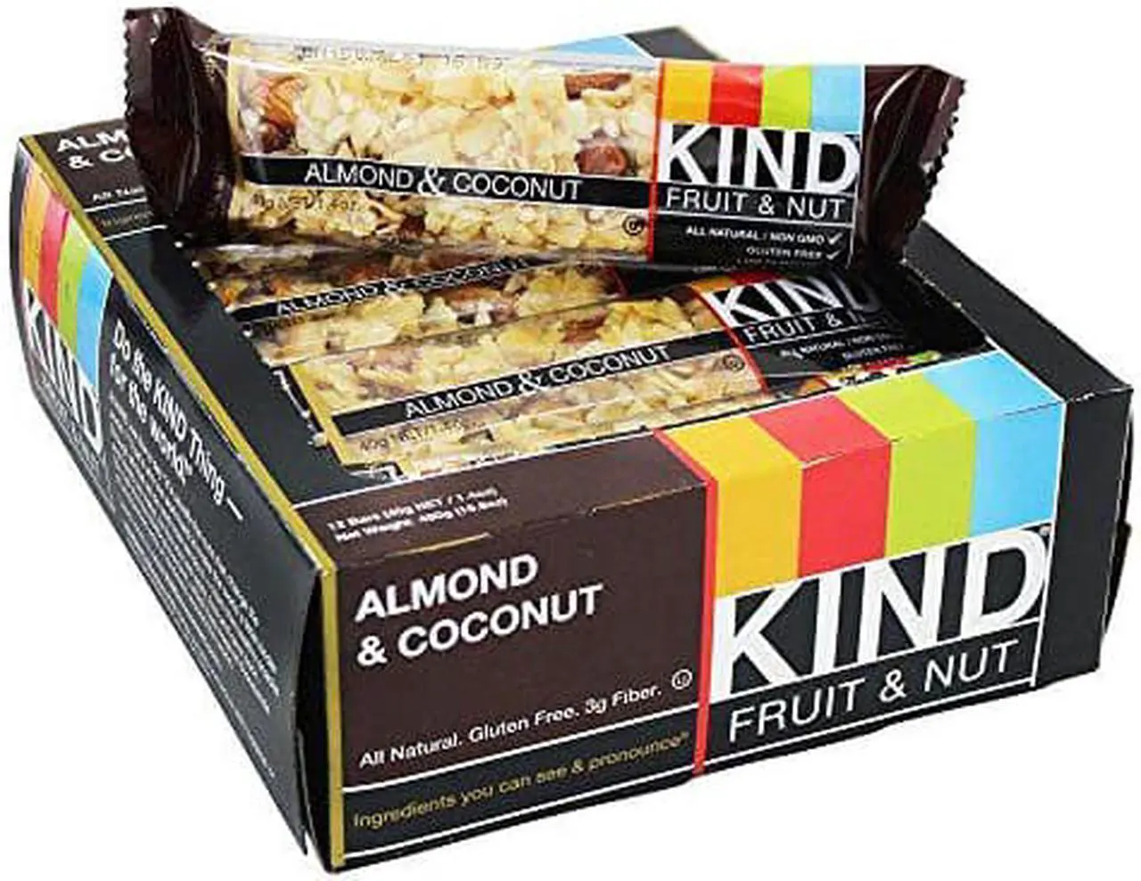 Alt view image 11 of 11 - Fruit & Nut Almond and Coconut  - Box - KIND Healthy Snacks - 12 Bars - Box