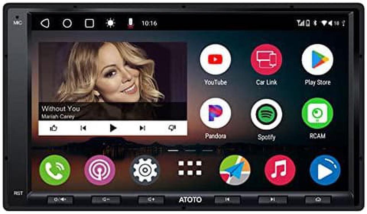 Main image of New] ATOTO A6 PF Android Double-DIN car Stereo, Wireless carPlay, Android Auto, Mirrorlink, 7 in Touch Screen in-Dash gPS Navigation, Dual Bluetooth, WiFiBTUSB Tethering, HD LRV, 2g+32g, A6g2A7PF