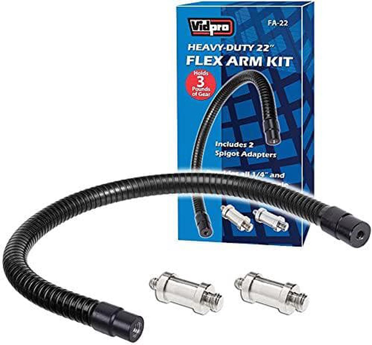 Alt view image 8 of 9 - VidPro FA-22 Heavy-Duty 22" Flex Arm Kit, 3 Lbs Capacity