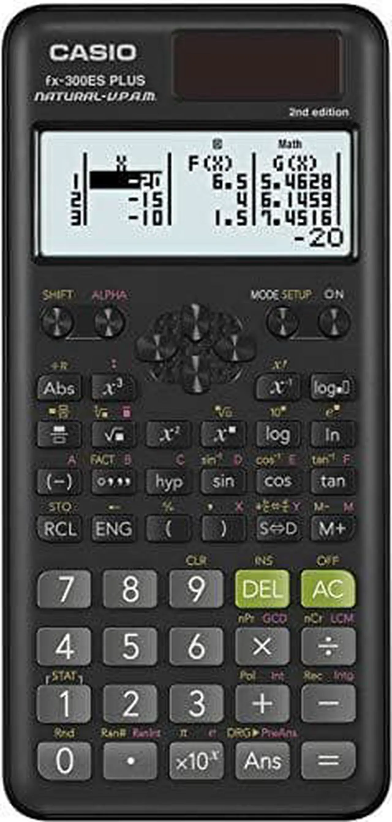 Alt view image 14 of 16 - FX-300ES Plus 2nd Edition Scientific Calculator, 16-Digit LCD, Black FX300ESPLS2