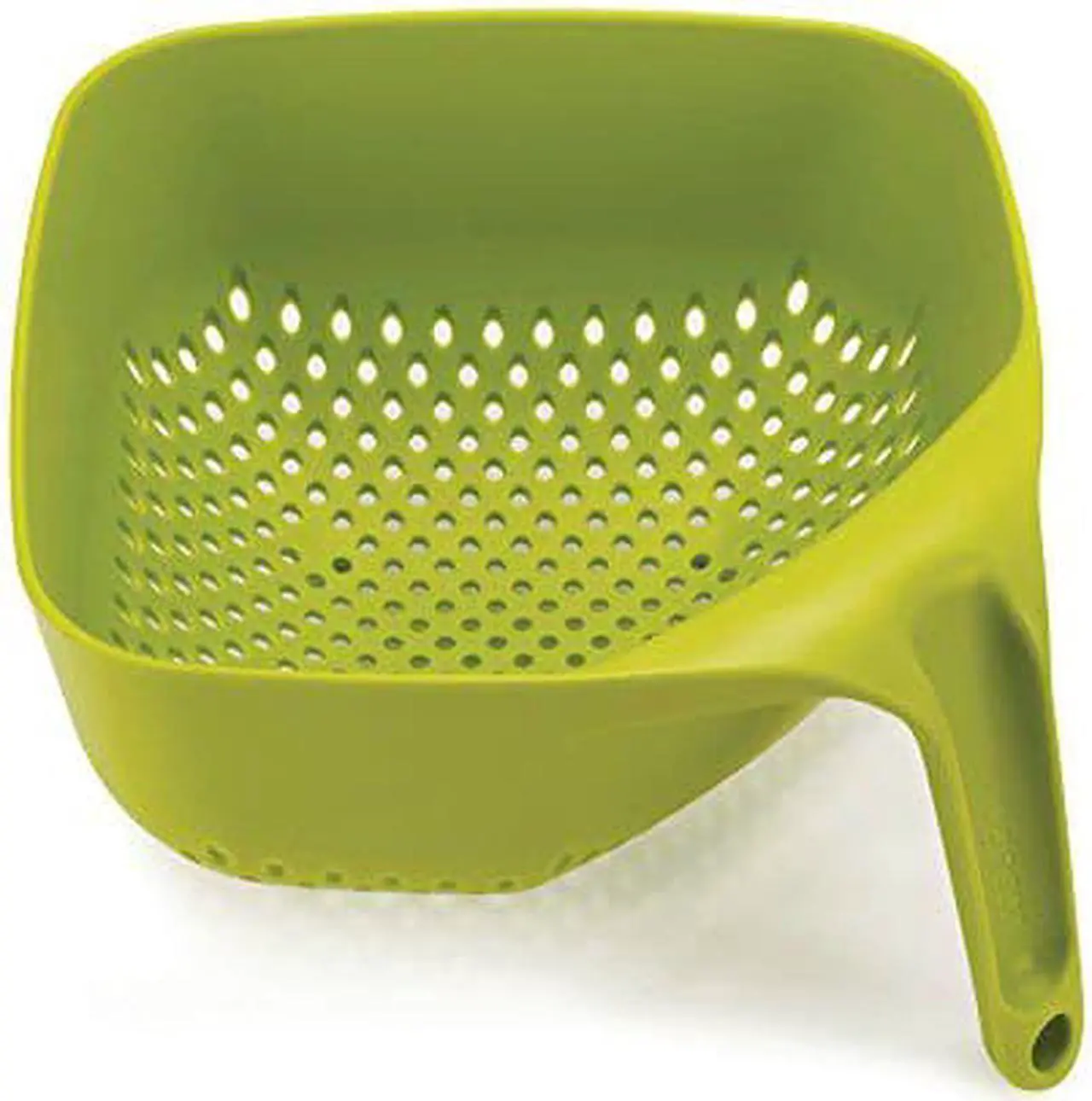 Main image of Joseph Joseph Square colander Stackable with Easy-Pour corners and Vertical Handle, Medium, green