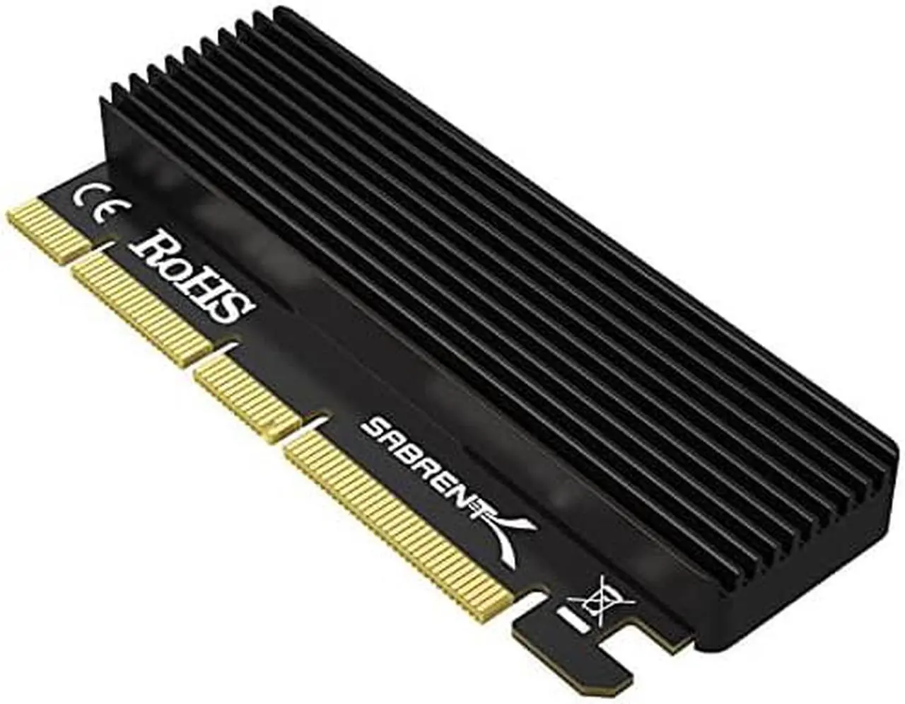 Alt view image 19 of 18 - SABRENT NVMe M.2 SSD to PCIe X16/X8/X4 Card with Aluminum Heat Sink (EC-PCIE)