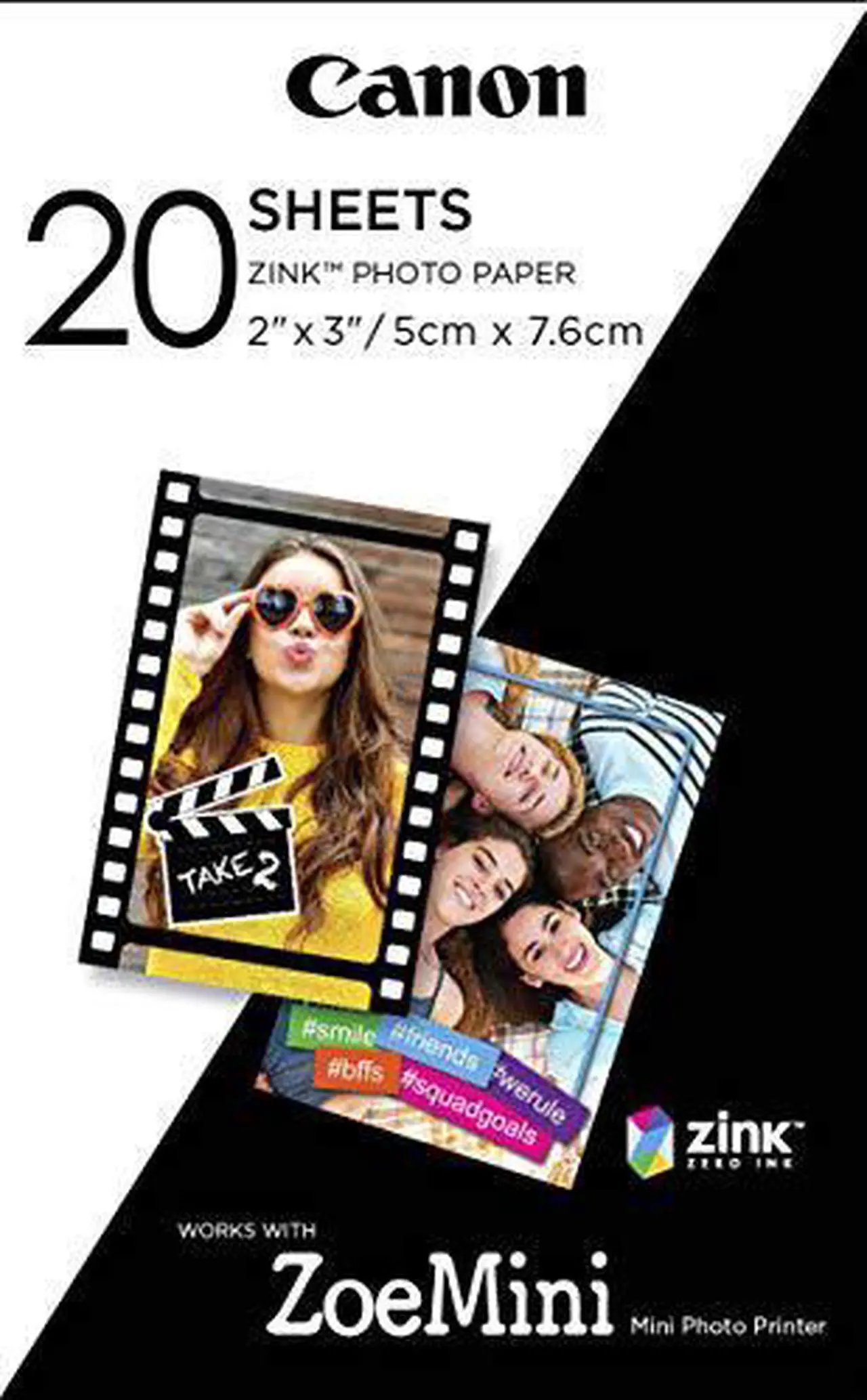 Alt view image 7 of 9 - CANON ZINK PHOTO PAPER PACK (20 SHEETS)