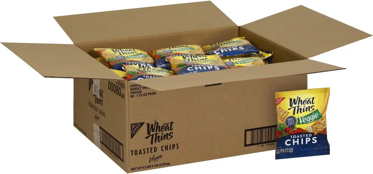 Main image of Wheat Thins Veggie Toasted chip - 175 oz bag, 60 per case