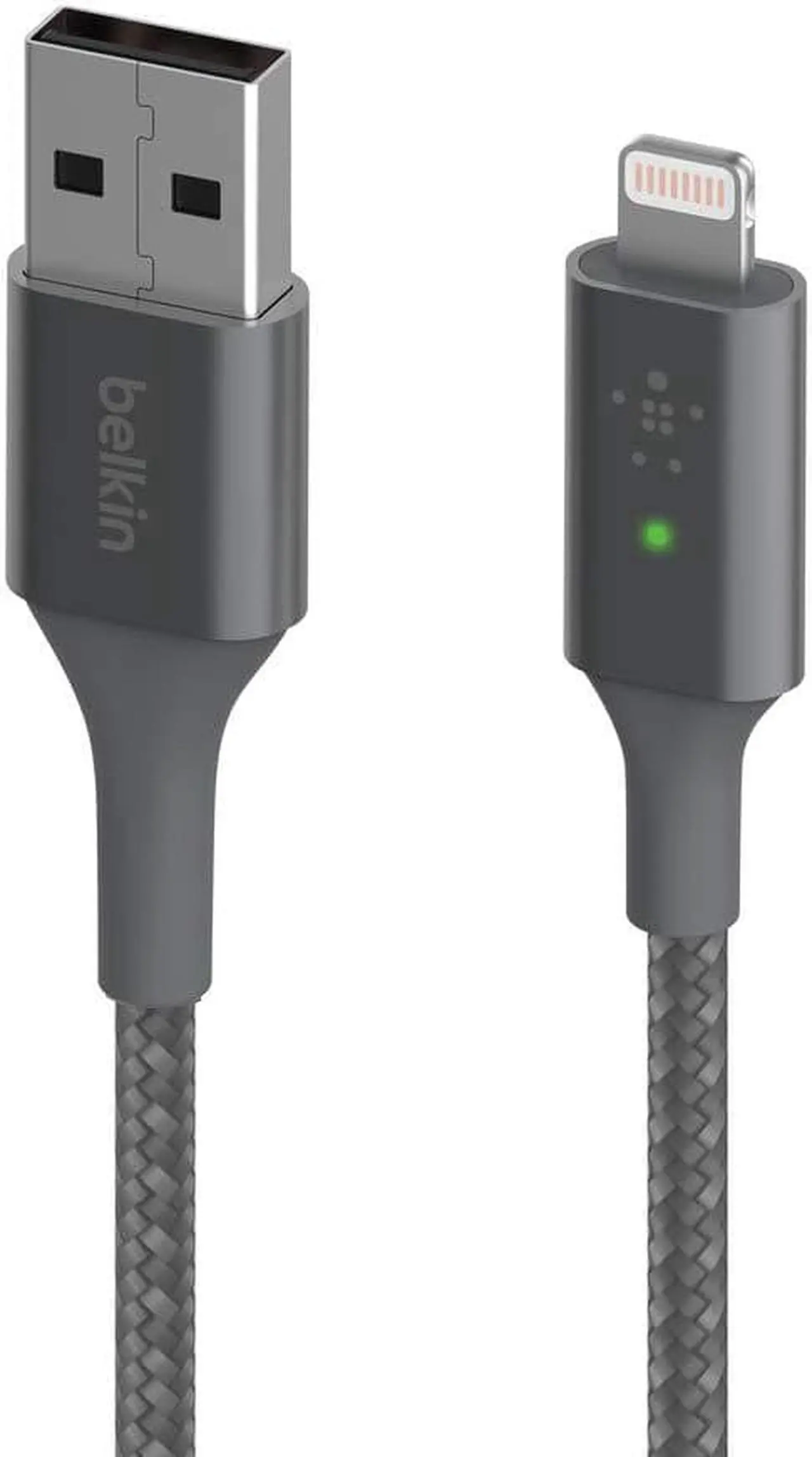 Alt view image 4 of 4 - Belkin 4ft Lightning/USB Data Transfer Cable, Gray CAA007bt04GR