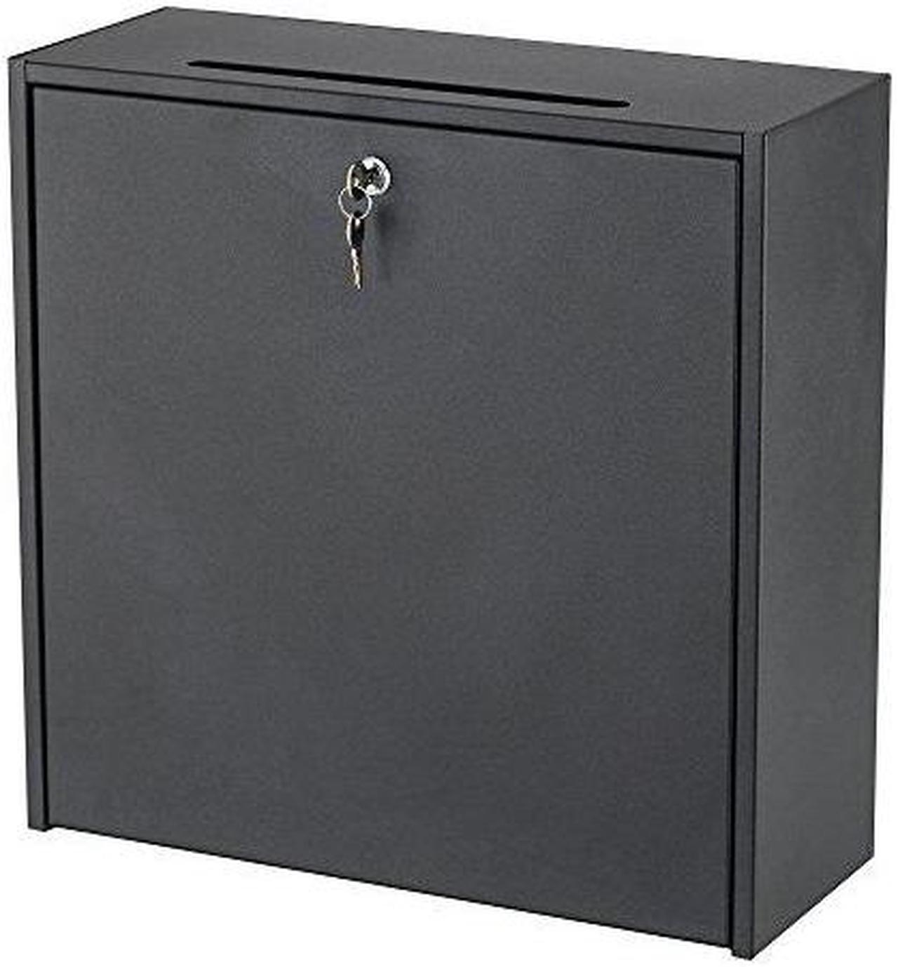 Alt view image 7 of 9 - SAFCO Products 4258BL 12 x 12 x 3 in. Wall-Mountable Interoffice Mailbox, Black