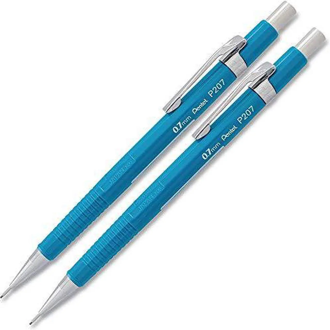 Alt view image 9 of 9 - Pentel Sharp Mechanical Pencil, 0.7 Mm, Hb (#2.5), Black Lead, Blue Barrel P207C