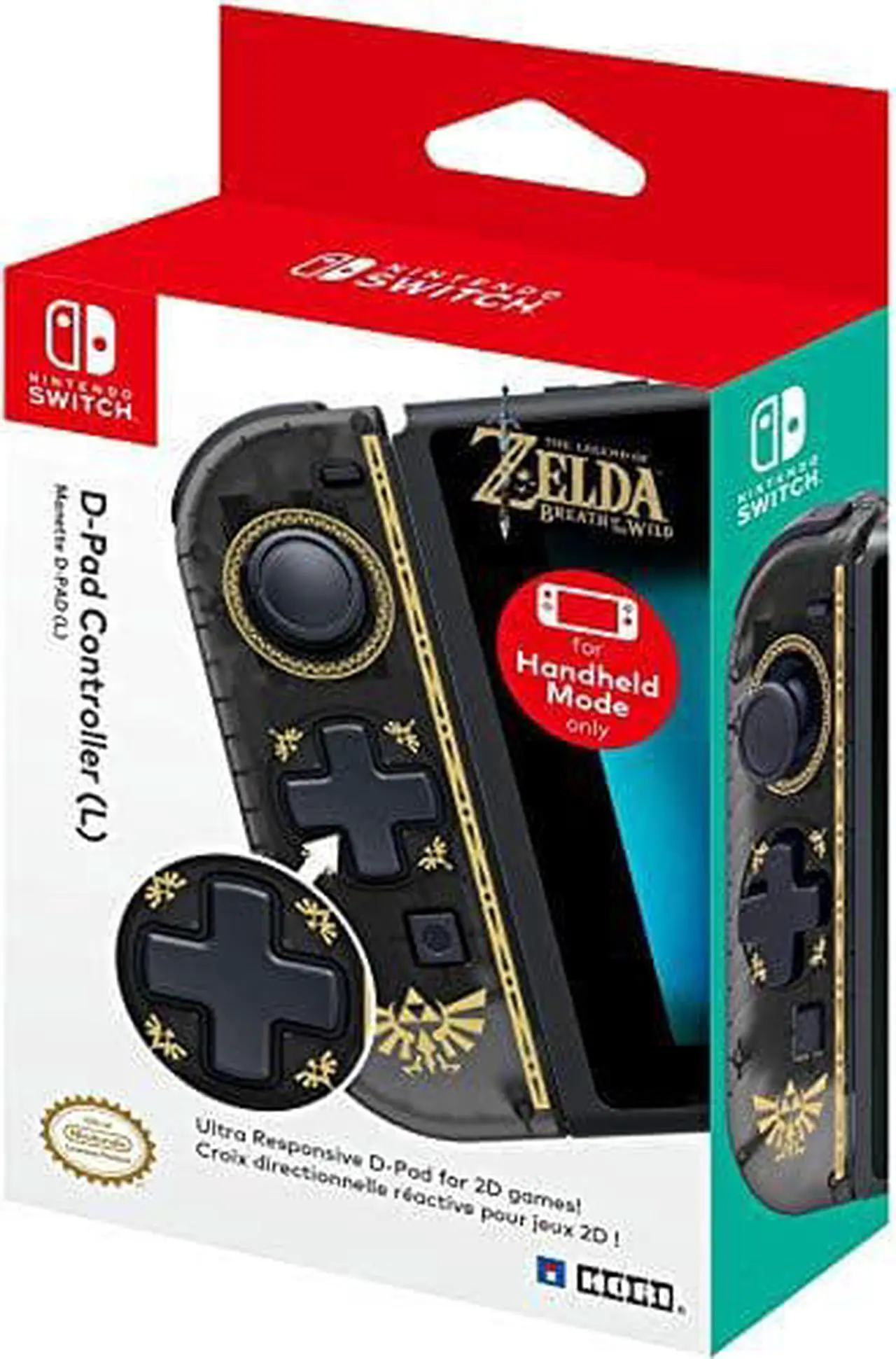 Alt view image 7 of 7 - HORI Nintendo Switch D-Pad Controller (L) - The Legend of Zelda: Breath of the Wild Edition
