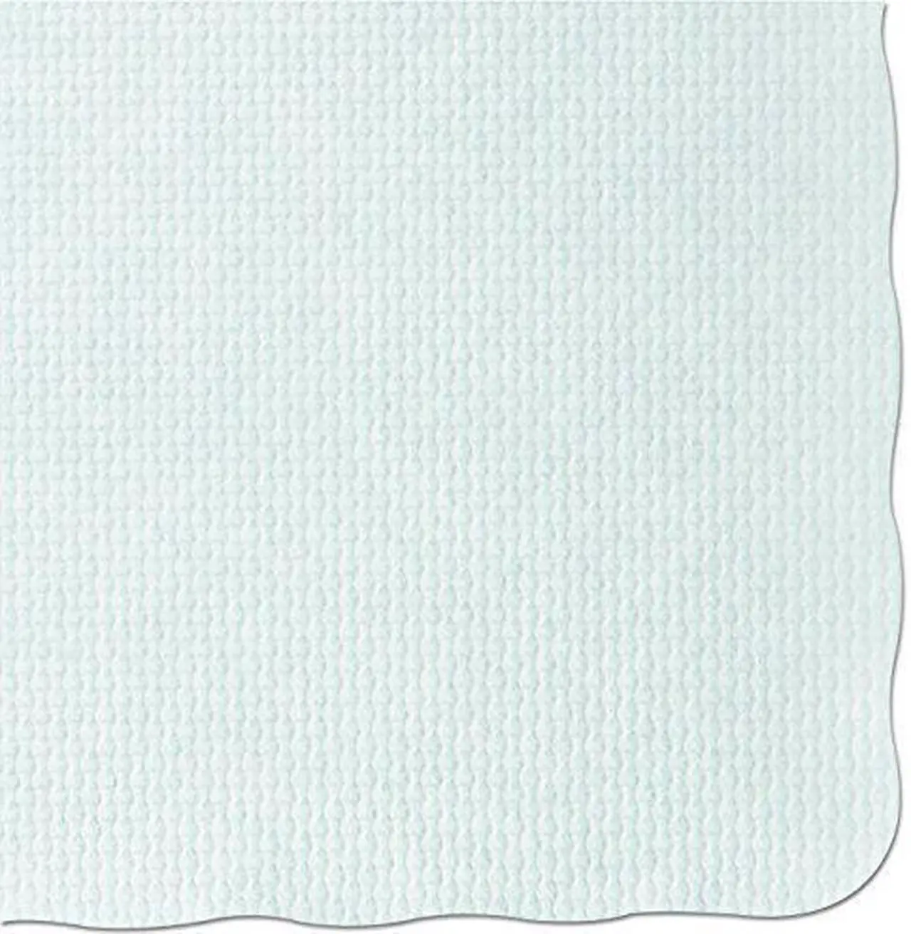 Alt view image 12 of 16 - Hoffmaster PM32052 Knurl Embossed Scalloped Edge Placemats, 9 1/2 x 13 1/2, White, 1000/Carton, 1 Carton