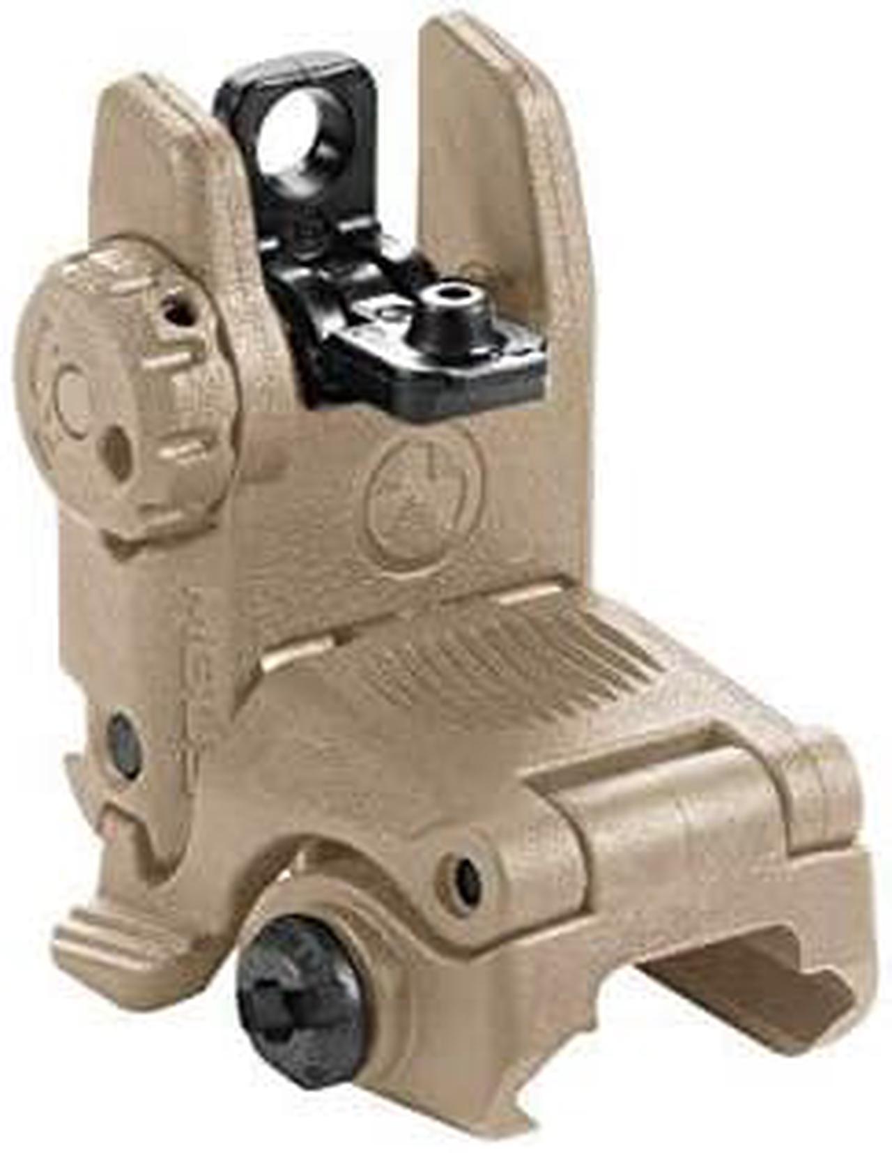 Magpul MBUS Flip-Up Backup Sights, Flat Dark Earth, Rear Sight